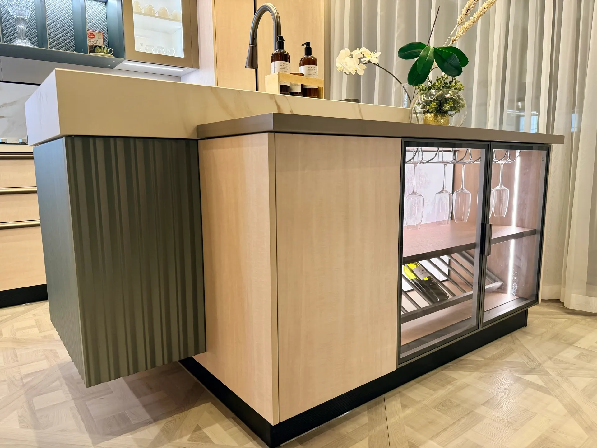Modern kitchen showroom display